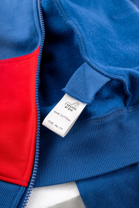 Felpa Invernale Tommaso  - Blu/Rosso