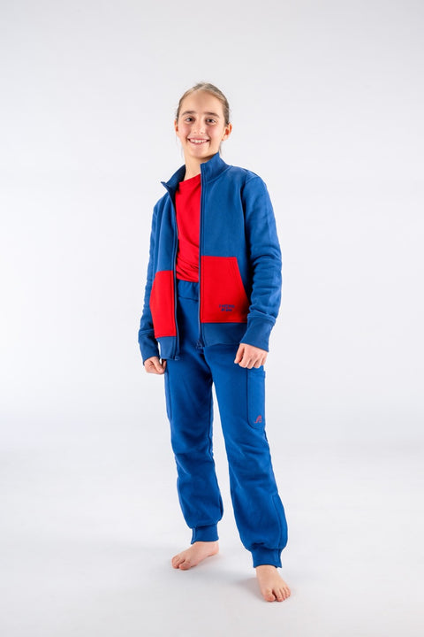 Felpa Invernale Tommaso  - Blu/Rosso