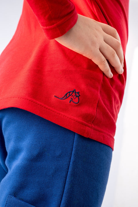 T-Shirt Manica Lunga Emil - Rosso