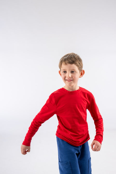 T-Shirt Manica Lunga Emil - Rosso
